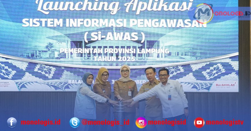 Pemprov Lampung Luncurkan Aplikasi SI AWAS