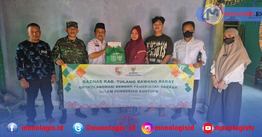 Baznas Tulangbawang Barat Salurkan Bansos untuk Penderita Stroke