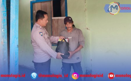 Jumat Berkah, Polsek Denteteladas Salurkan Bansos ke Warga Kurang Mampu