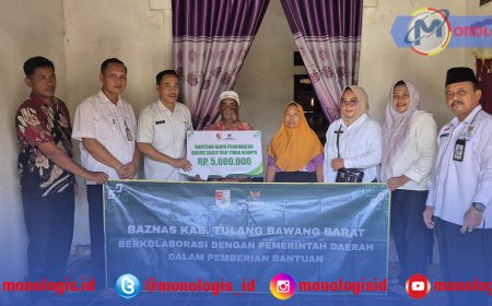 BAZNAS Tulangbawang Barat Salurkan Bantuan Pengobatan untuk Warga Waysido