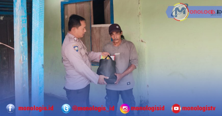 Jumat Berkah, Polsek Denteteladas Salurkan Bansos ke Warga Kurang Mampu