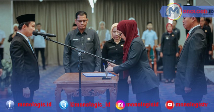 31 Pejabat Pemprov Lampung Dilantik, Sekdaprov Tekankan Integritas