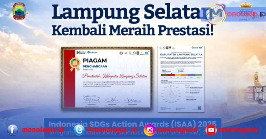 Lampung Selatan Tembus 12 Besar Nasional SDGs 2025
