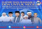 Doa untuk Negeri Digelar di Lampung, Perkuat Persatuan, Perdamaian, dan Kebersamaan