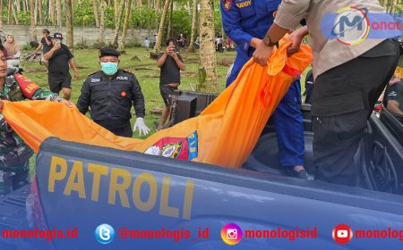 Jenazah Tak Utuh di Pantai Walur Dibawa ke RS Bhayangkara untuk Autopsi
