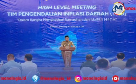 Gubernur Lampung Pimpin Pertemuan Tingkat Tinggi TPID dalam Rangka Menjaga Stabilitas Harga Menjelang Ramadhan dan Idulfitri 1447 H