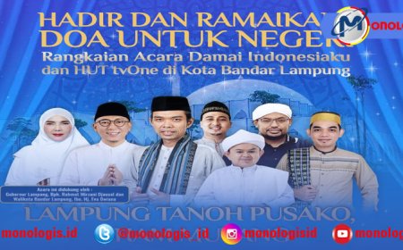 Doa untuk Negeri Digelar di Lampung, Perkuat Persatuan, Perdamaian, dan Kebersamaan