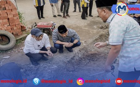 Tinjau Ruas Strategis di Jatimulyo, Gubernur Dorong Normalisasi Drainase dan Perbaikan Jalan