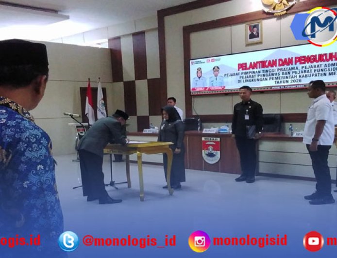 Bupati Mesuji Lantik 72 Pejabat Berbagai Jenjang Tingkatan di Pemkab Mesuji