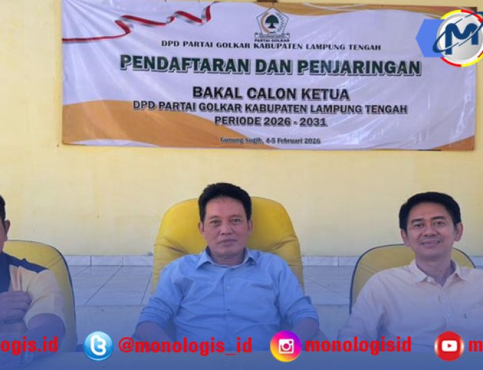 Hingga Akhir Penutupan Balon Ketua Partai Golkar Lampung Tengah, Hanya Ada Satu Calon