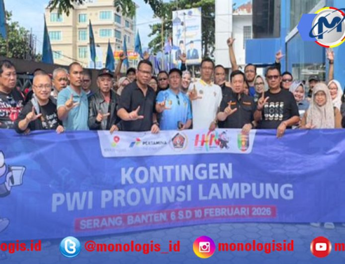 Sekdaprov Marindo Kurniawan Lepas Kontingen PWI Lampung Hadiri HPN 2026 di Banten 