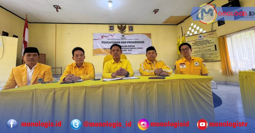 Golkar Lampung Tengah Buka Pendaftaran Ketua, Perebutan Kursi Dimulai