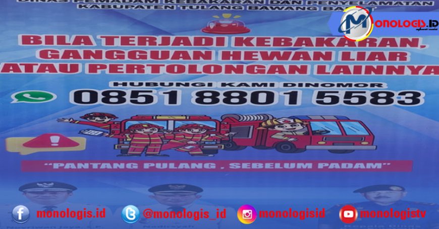Damkar Tubaba Berikan Edukasi Pencegahan Dini Kebakaran di Sekolah