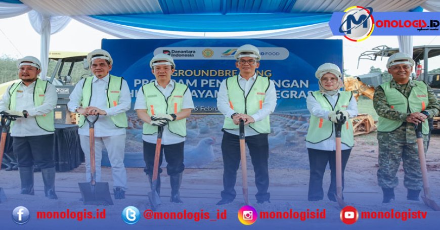 Pemprov Lampung, Kementan dan PTPN I Lakukan Groundbreaking Hilirisasi Ayam Terintegrasi 