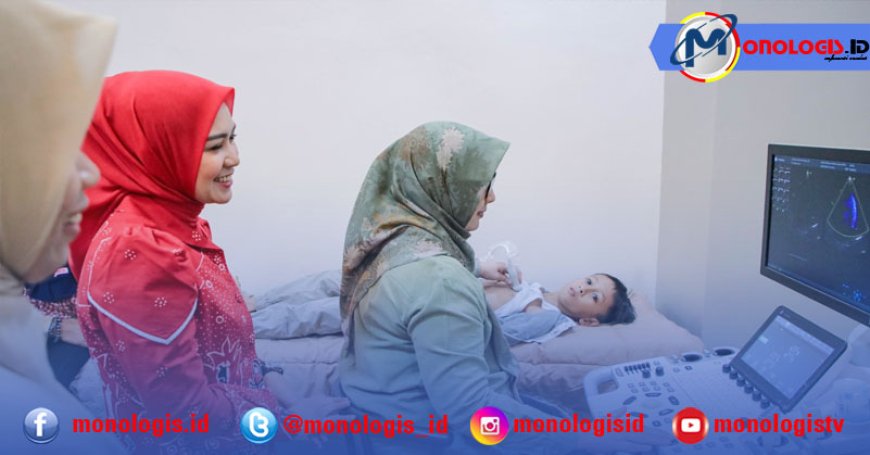 Wulan Sari Mirza Ketua YJI Lampung, Gandeng Perki Lampung Gelar Skrining Jantung Bawaan untuk Anak