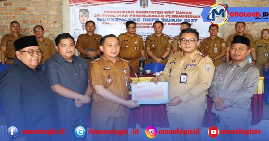 Sekda Way Kanan Buka Musrenbang Umpu Semenguk, Bahas Prioritas RKPD 2027