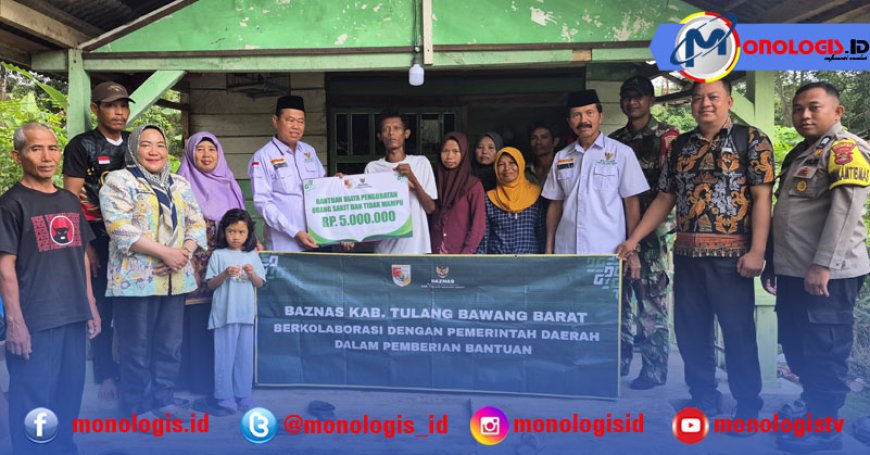 BAZNAS Tubaba Bergerak! Pemuda Derita Gondok Beracun Dapat Bantuan Berobat ke Bandung