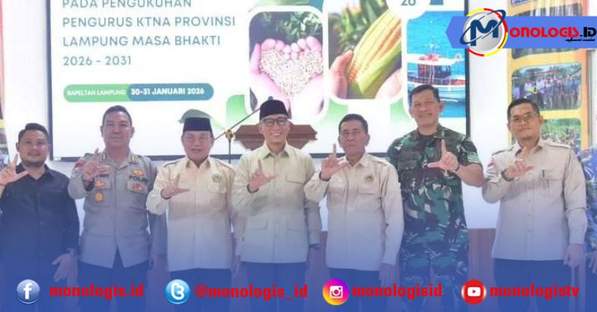 KTNA Lampung Dikukuhkan, DPRD Siap Kawal Aspirasi Petani dan Nelayan