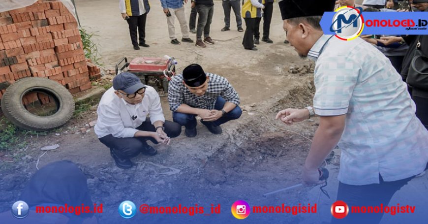Tinjau Ruas Strategis di Jatimulyo, Gubernur Dorong Normalisasi Drainase dan Perbaikan Jalan
