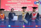 Gagasan Restorative Justice Terintegrasi Lahirkan Gelar Doktoral Di FH UNILA