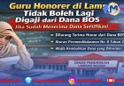Sudah Terima Sertifikasi, Guru Honorer Tak Boleh Lagi Digaji dari Dana BOS: Simak Penjelasannya