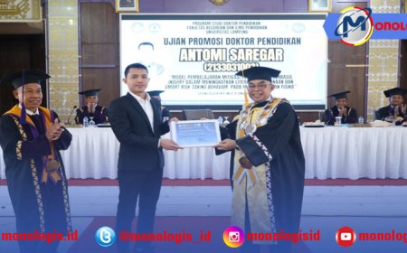 Literasi Kebencanaaan Model PINTAR Berhasil Bawa Antomi Siregar Jadi Doktoral di Unila