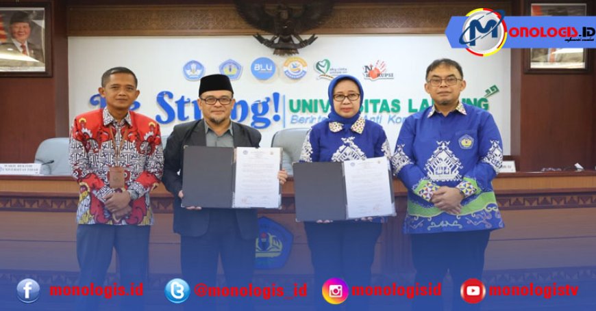 UNTIDAR dan UNILA  Lakukan MOU Kolaborasi Penguatan Kualitas Pendidikan