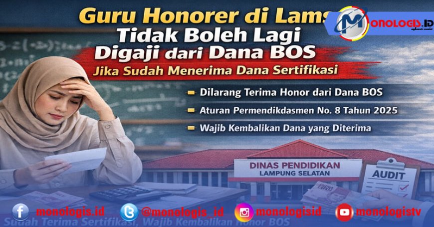Sudah Terima Sertifikasi, Guru Honorer Tak Boleh Lagi Digaji dari Dana BOS: Simak Penjelasannya