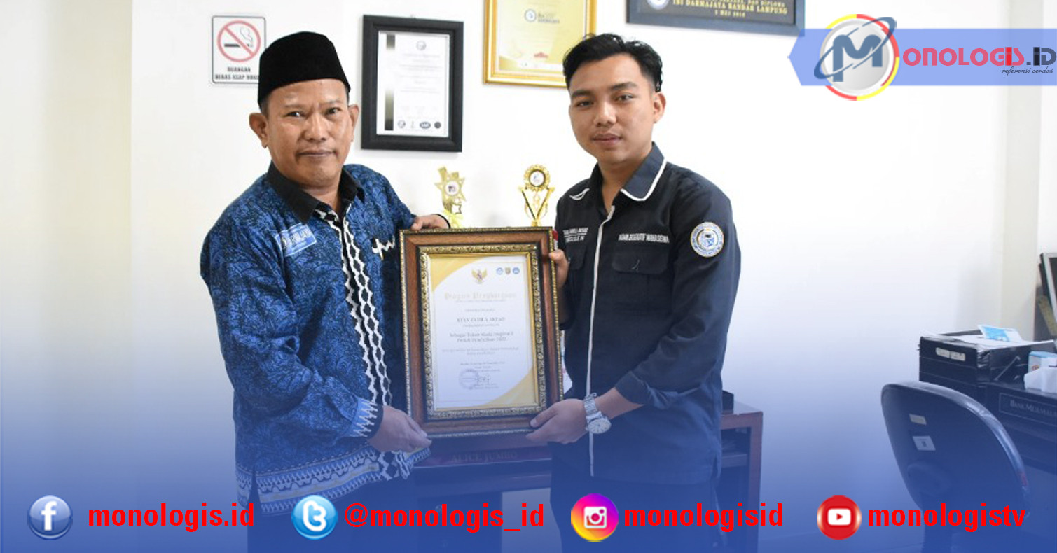 Presiden BEM IIB Darmajaya Raih Penghargaan Tokoh Muda Inspiratif Peduli Pendidikan