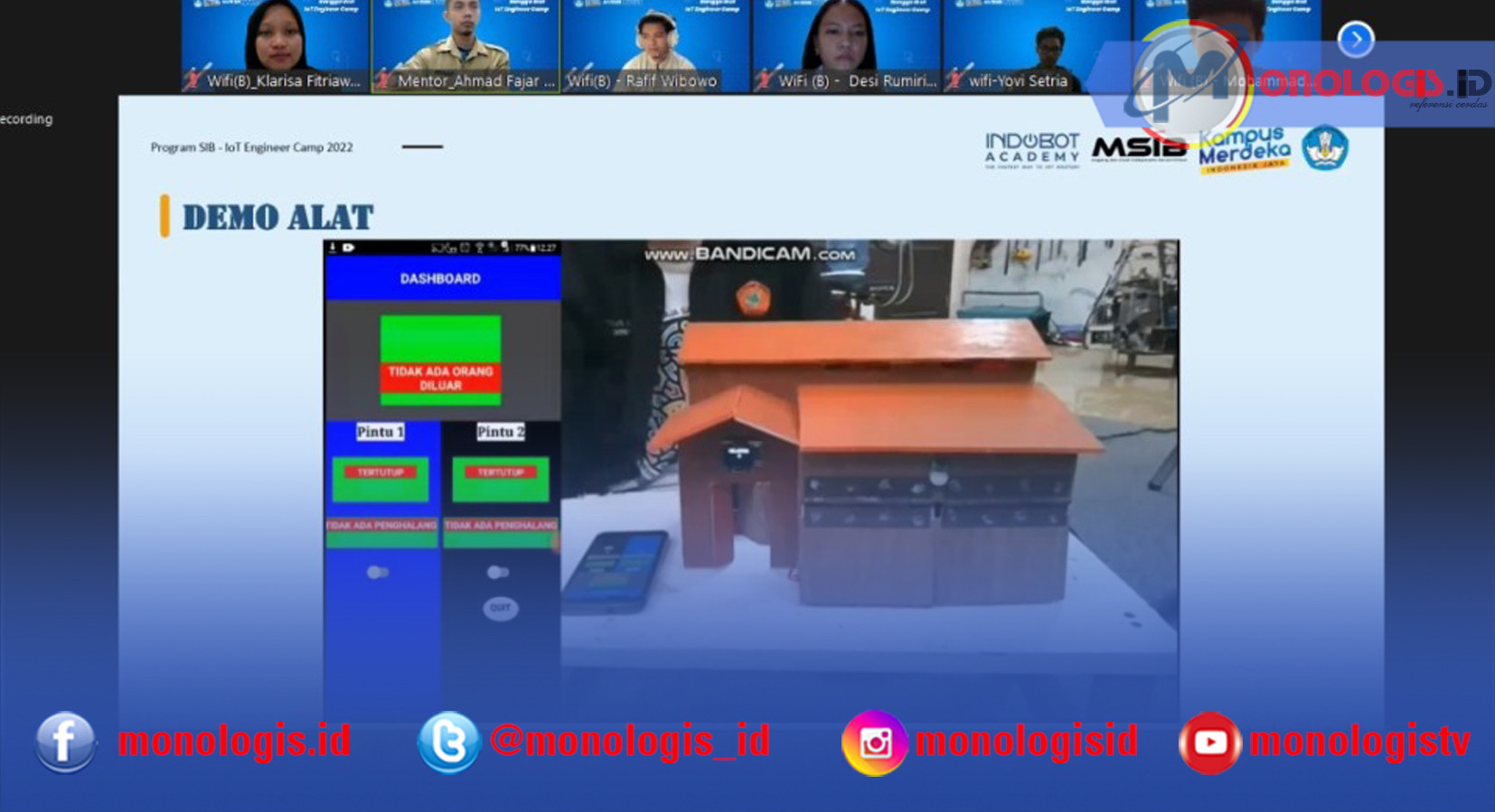 Mahasiswi IIB Darmajaya Selesaikan Project Prototype â€˜Smart Garageâ€™