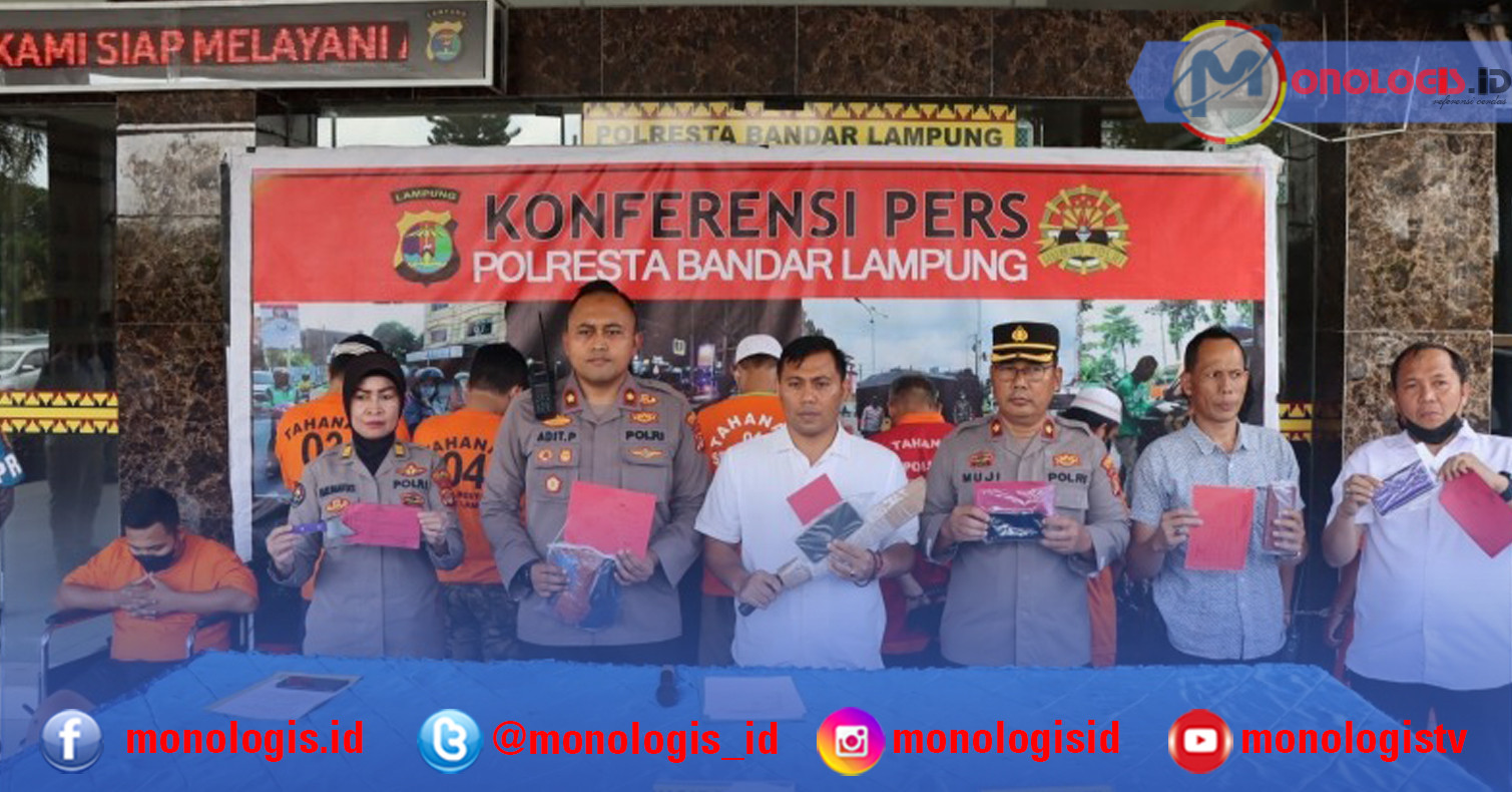 Polresta Bandarlampung Ungkap 27 Kasus Pencurian Selama Januari 2023