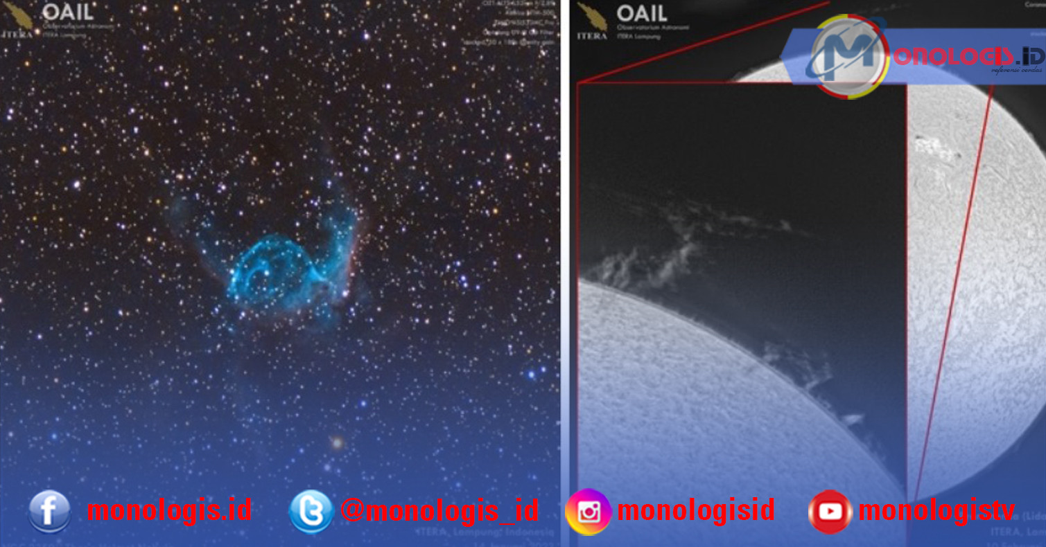 Tim OAIL ITERA Amati Fenomena Astronomi Helm Thor Hingga Lidah Api Matahari