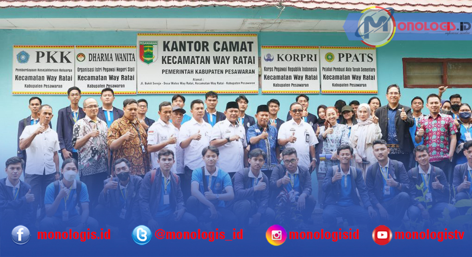 Ratusan Mahasiswa IIB Darmajaya Laksanakan PKPM di Pesawaran