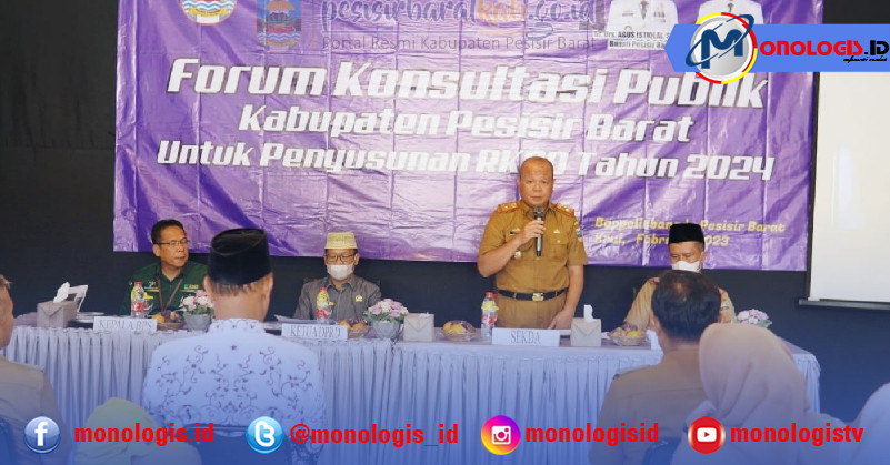 Susun RKPD, 5 Hal Ini Jadi Fokus Perhatian Perencanaan Pembangunan Pesisir Barat 2024
