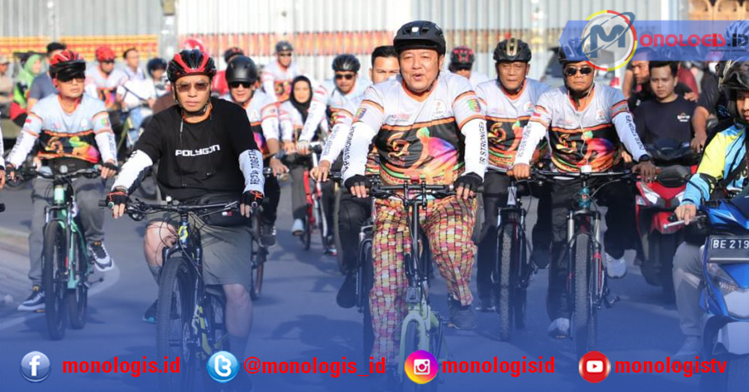 Ribuan Peserta Meriahkan Sepeda Santai dan Fun Run HUT Puncak Hut ke-59 Lampung