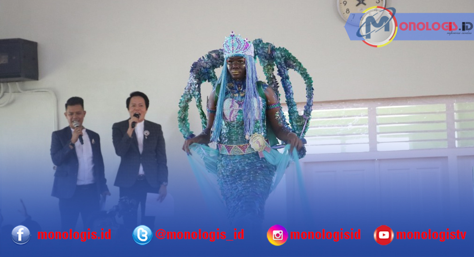 Gunakan Bekas Botol Plastik Hingga Karung Goni, Fashion Show Warga Binaan Kemenkumham Banten Seru