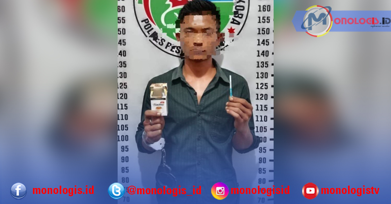 Nyantai di Pantai Labuhanjukung Sambil Bawa Ganja, Pemuda Asal OKI Diciduk Polisi