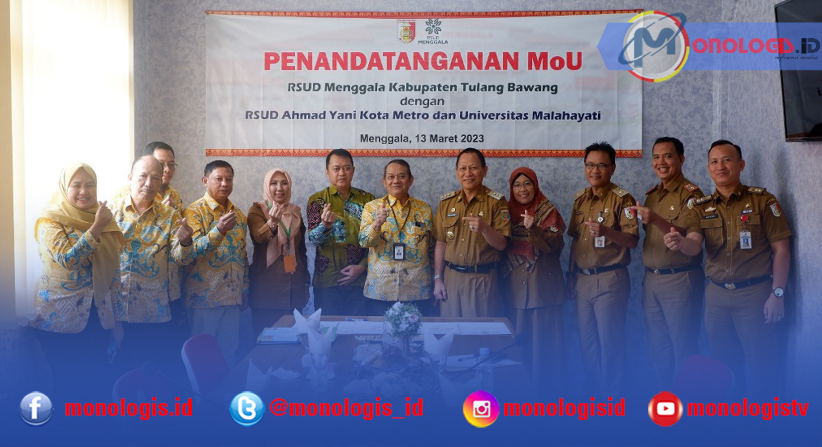 Tingkatkan Pelayanan dan Kualitas Kesehatan, RSUD Menggala Jalin Kerja Sama dengan Malahayati dan RS Ahmad Yani