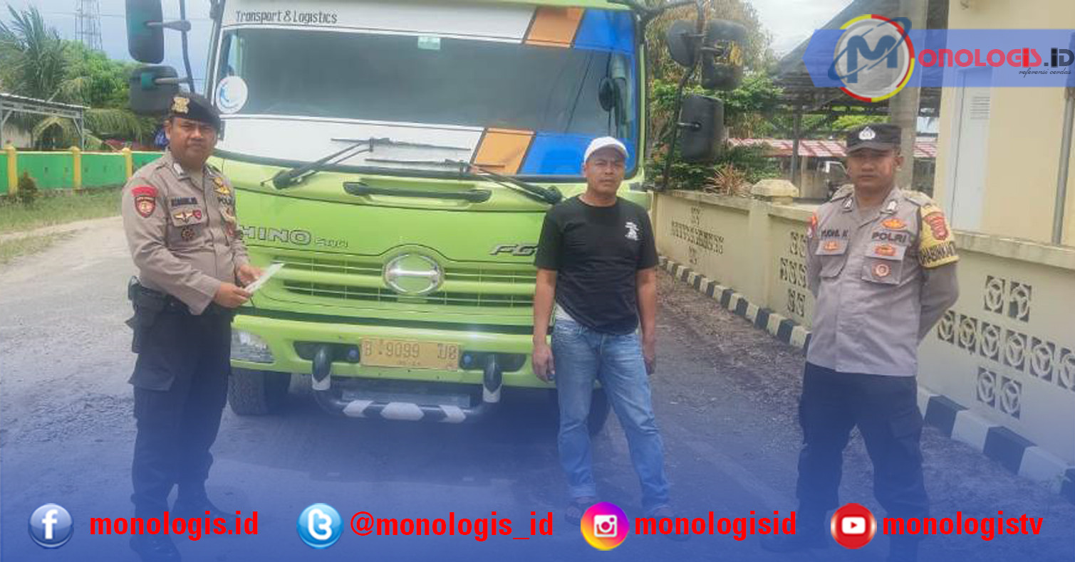 Polisi Amankan Truk Bermuatan 25 Ton Pasir Silika di Lampung Timur