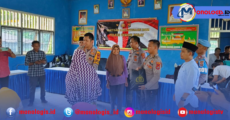Bantuan Kemanusiaan Oleh Kapolres Pesisir Barat di Way Haru