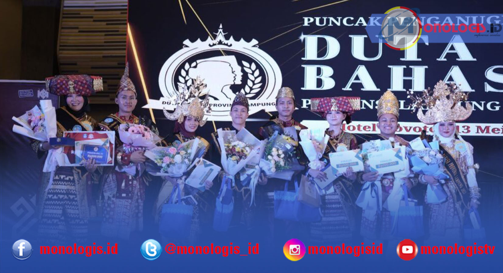 Unila Borong Prestasi di Ajang Duta Bahasa Provinsi Lampung 2023