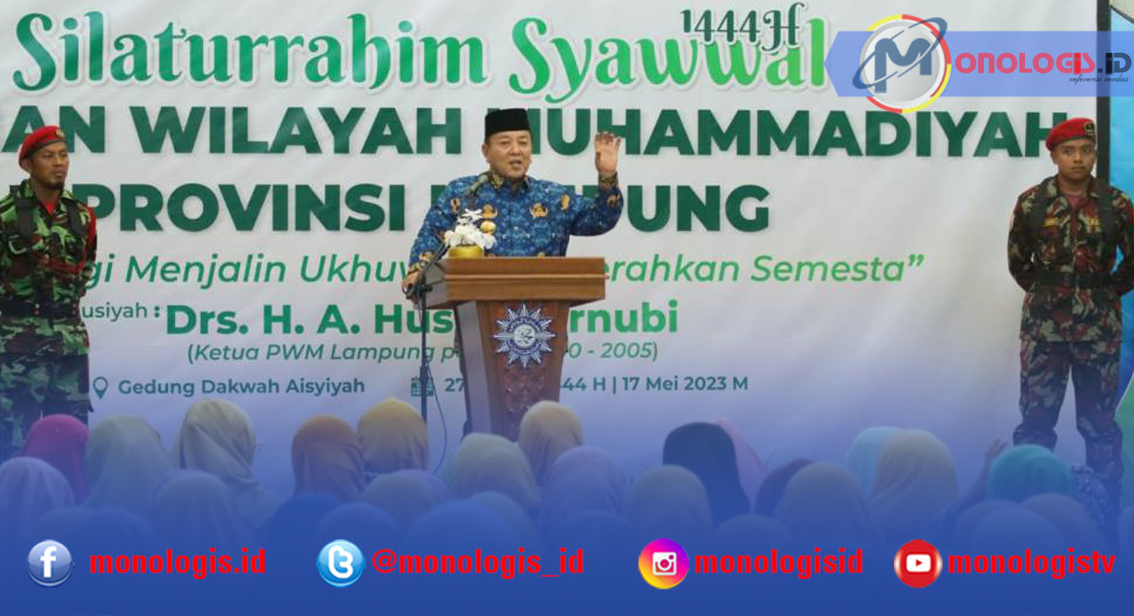 Arinal Ajak Warga Muhammadiyah Jaga Stabilitas Politik dan Keamanan di Lampung
