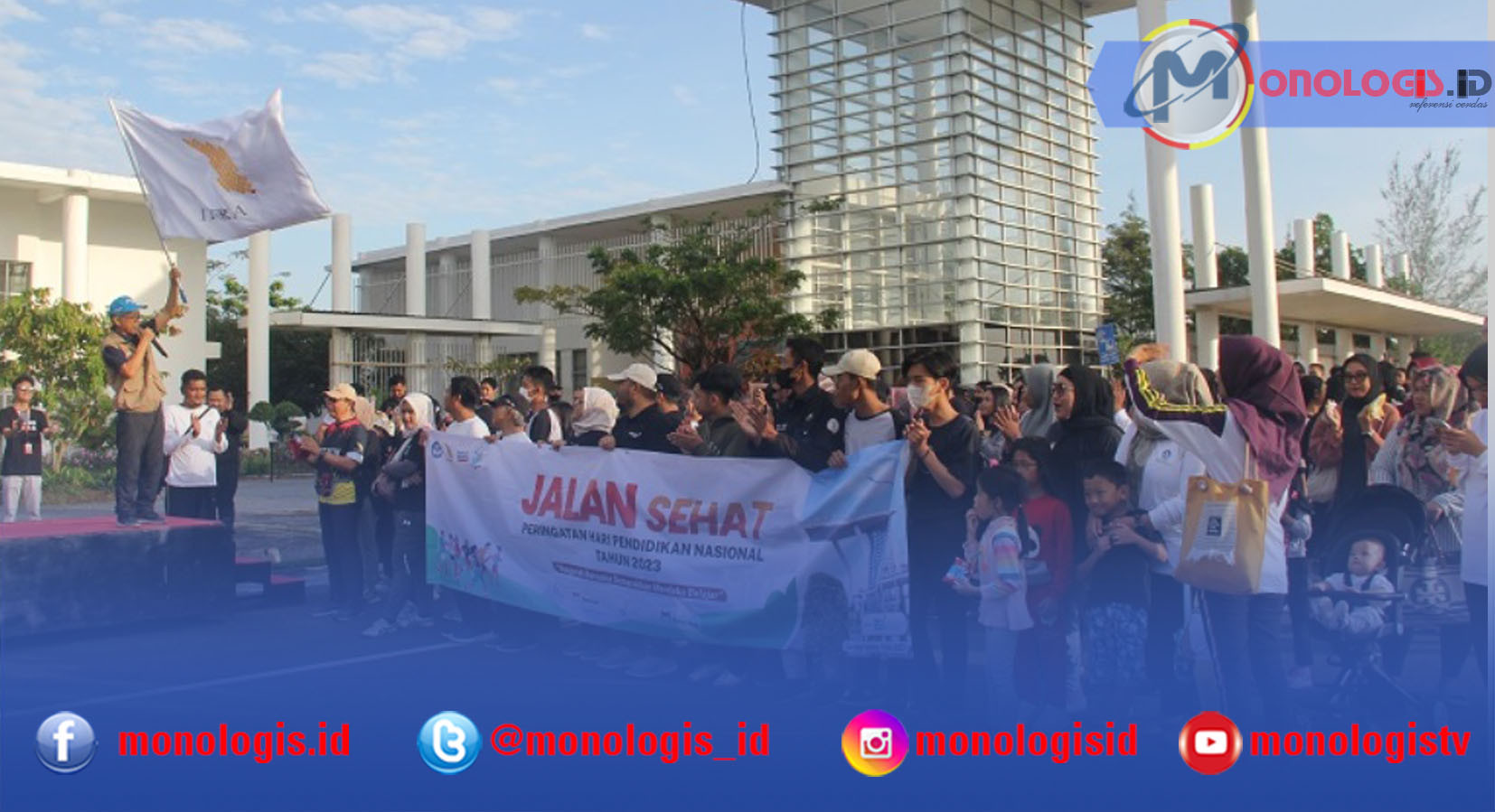 Semarakan Bulan Merdeka Belajar dan Hardiknas, Itera Gelar Jalan Sehat