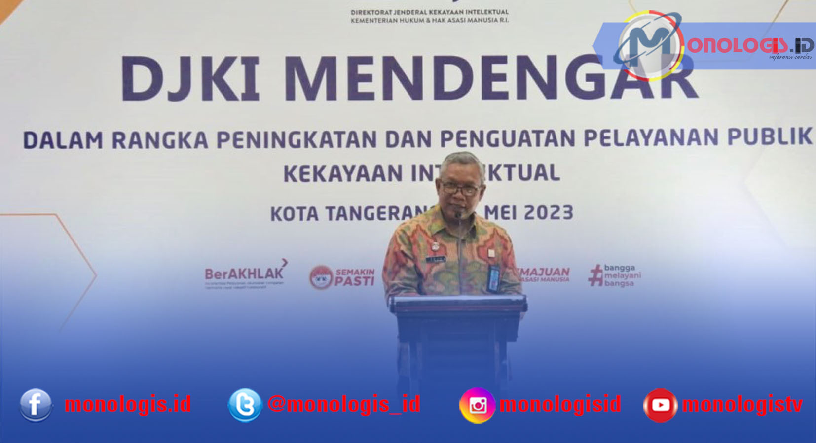Kakanwil Kemenkumham Terus Dorong Perlindungan KI Bagi Pelaku Usaha