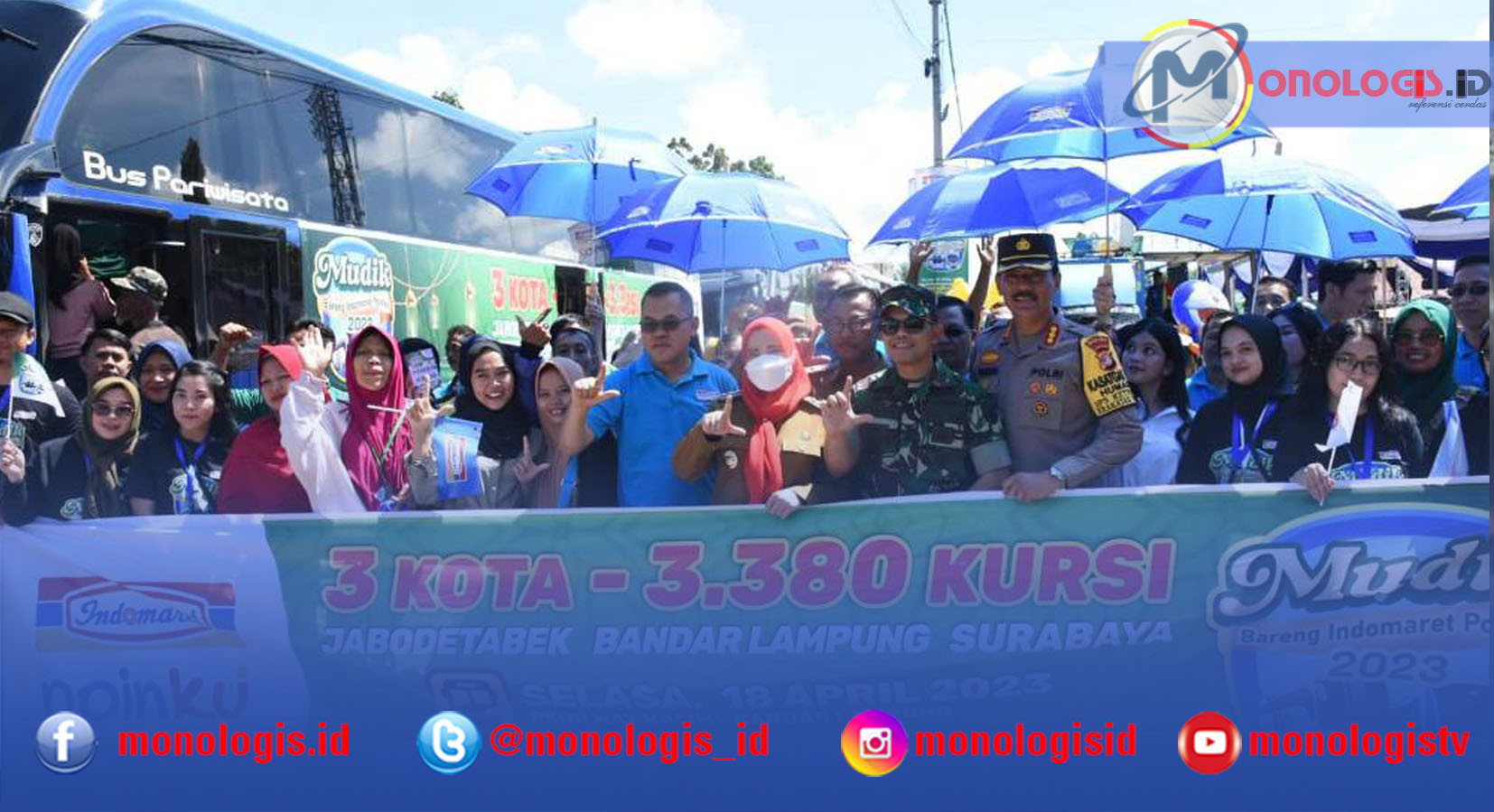 Wali Kota Bandarlampung Lepas Peserta Mudik Gratis