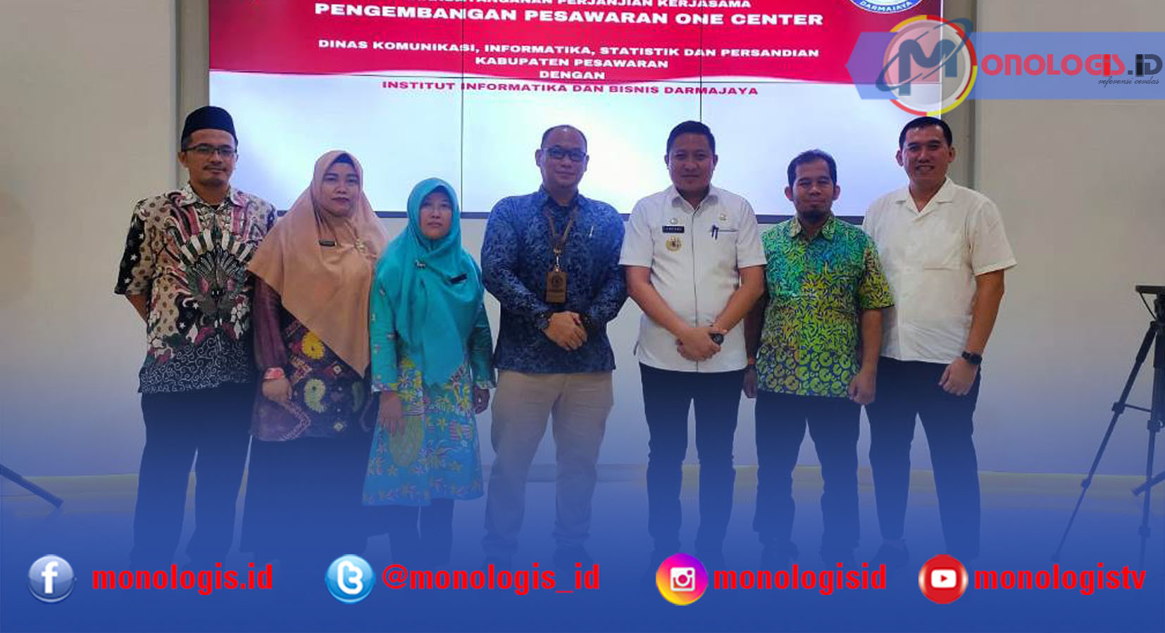 IIB Darmajaya-Diskominfotik Pesawaran Kerja Sama Pengembangan One Center