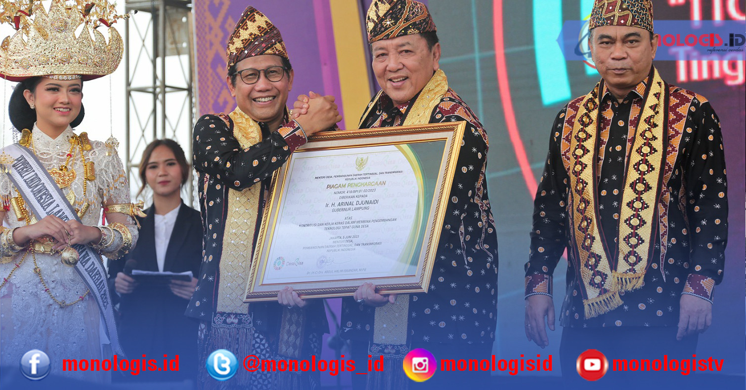 Arinal Djunaidi Raih Penghargaan Gubernur Pembina Terbaik Teknologi Tepat Guna dan Posyantek Tingkat Nasional 2023