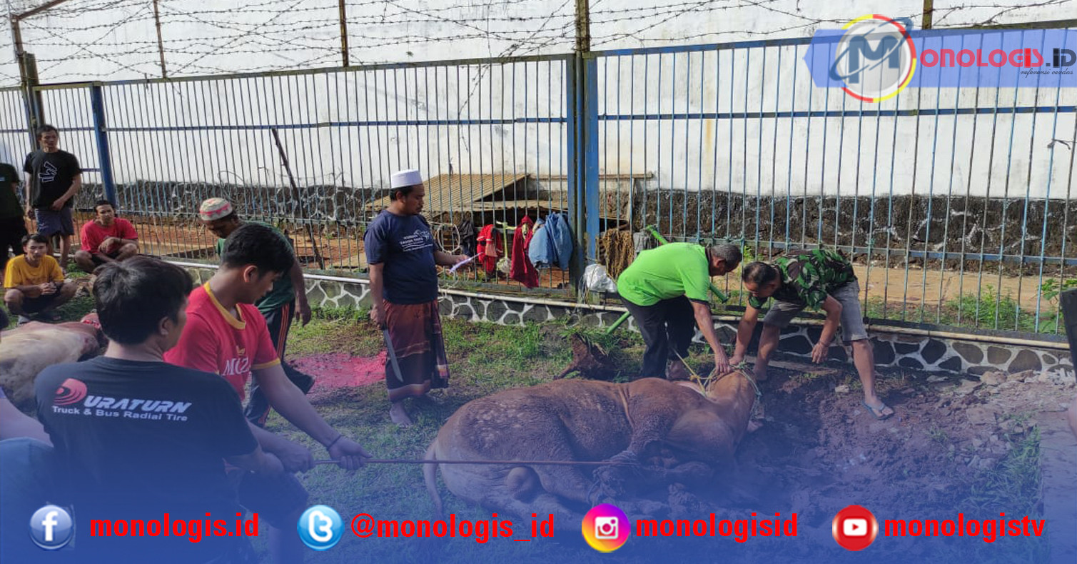 Rutan Sukadana Laksanakan Pemotongan Hewan Kurban