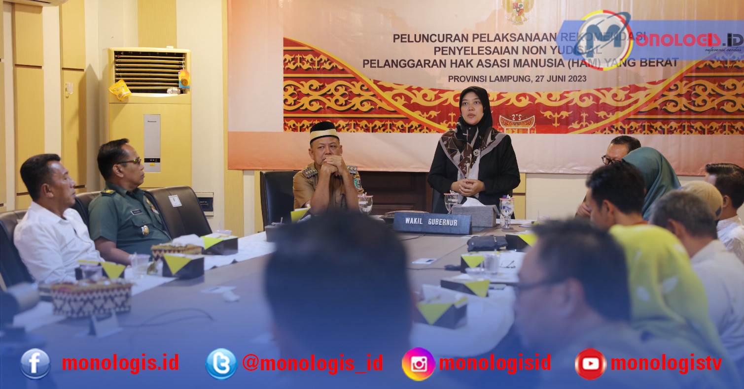 Pemprov Lampung Siap Jalankan Program Penyelesaian HAM Berat Non Yudisial