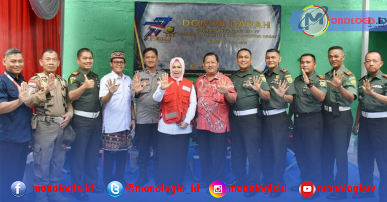 HUT ke-77 Pomad, Subdenpom II/3 Metro Gelar Donor Darah